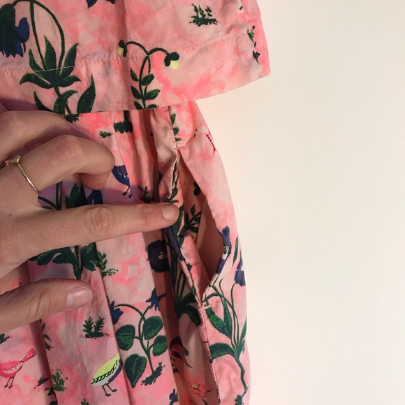 J. Crew crewcuts pink floral dress age 6 - Picture 7 of 8